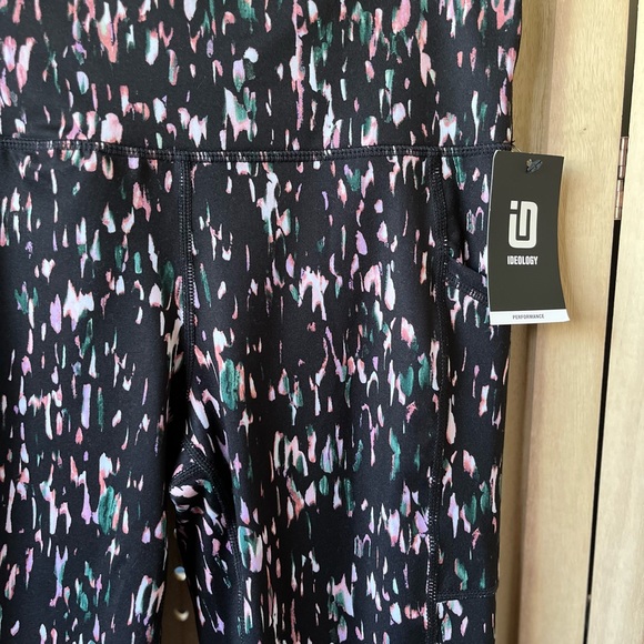 IDEOLOGY ~ Black Performance Confetti Workout Pants - Picture 2 of 7